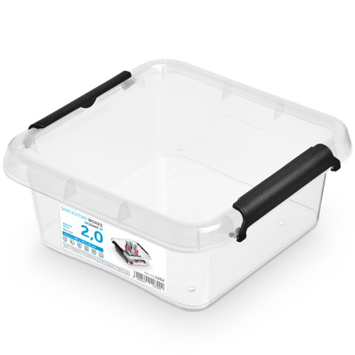 PLASTOVÝ KONTAJNER S VÍKOM ÚLOŽNÝ BOX MALÝ 2L