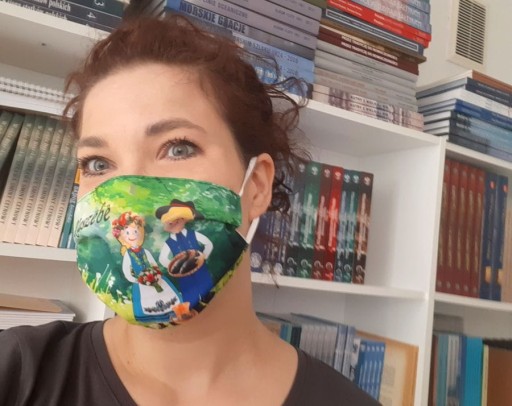 Ľudová maska od kašubského páru