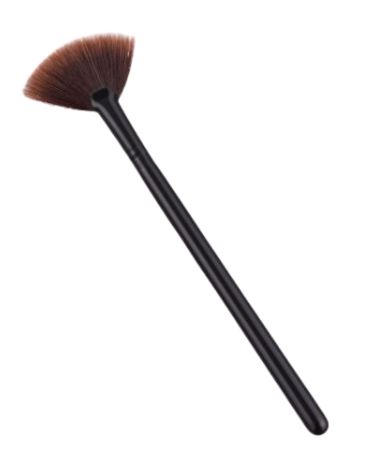MAKEUP FAN BRUSH ČIERNA 1 KS