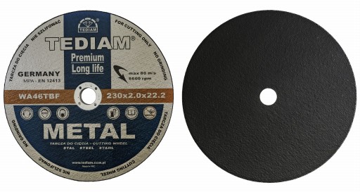 METAL + INOX rezací kotúč 230 x 2,0 TEDIAM PREMIUM