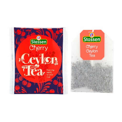 STASSEN Čerešňový čaj - Cejlónsky čierny čaj - ČERŠEŇ - 25 VRECOV