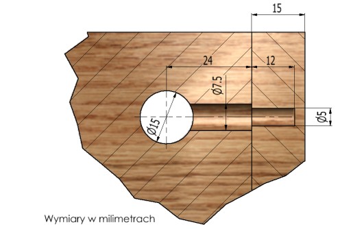 50x Excentrický nábytkový konektor + 15mm plochý kolík