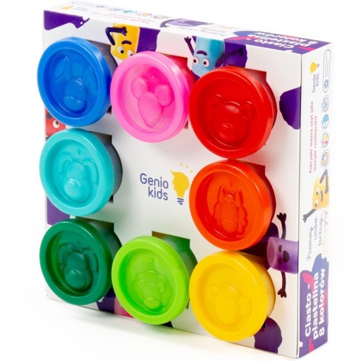Genio Kids Cesto-plastelínová sada 8 farieb