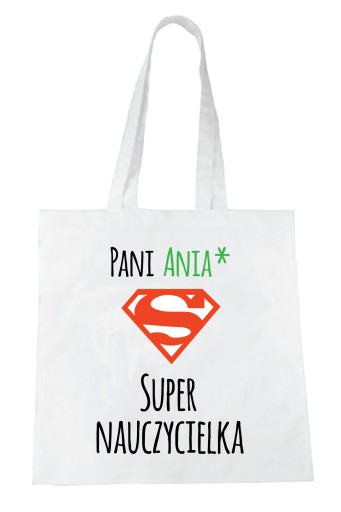 Ekologická taška na DEŇ UČITEĽA + MENO