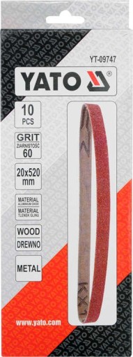 NEKONECNÝ BRÚSNY PÁS 10KS P60 20X520MM YATO