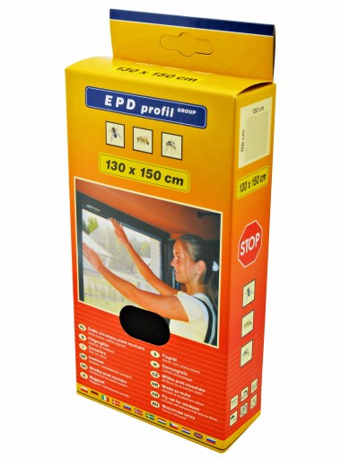 SIEŤKA NA OKNO SIEŤKA 130x150 SILNÁ! Na strihanie na mieru + VELCRO 560CM