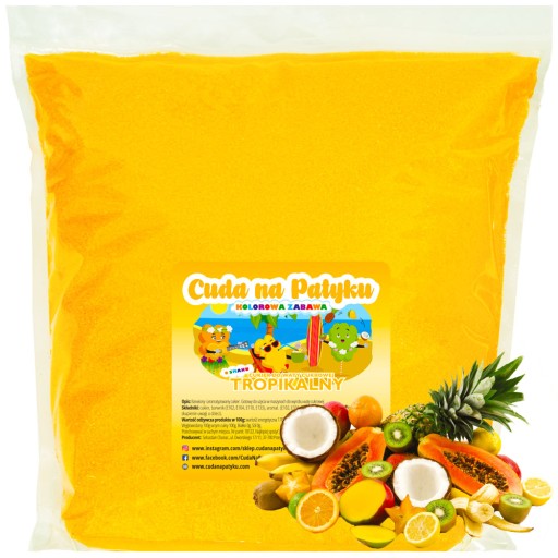 Farebný cukor do cukrovej vaty do stroja s príchuťou TROPICAL Tropik 500g