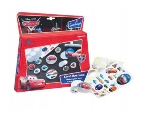 SADA NA VÝROBU BROŽÍ ODZNAKY NÁLEPKY AUTA DISNEY CARS