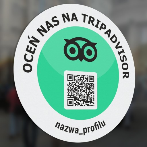 QR nálepka na Tripadvisore 15x15