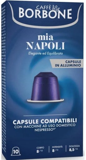Kapsule pre Nespresso Caffe Borbone Mia Napoli 10 ks.