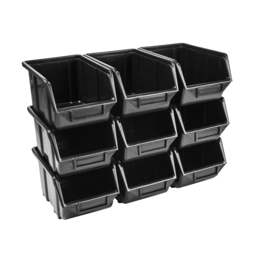 Organizér kontajnerov na odpadky čierny 245x160x126