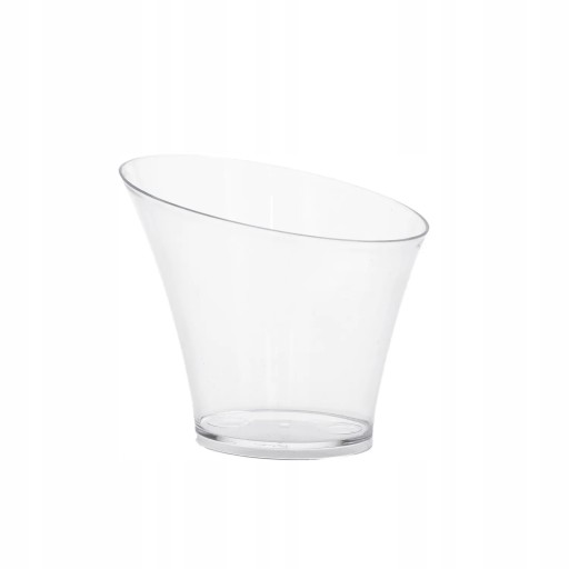 Plastové nádoby na zákusky, OVÁLNE dezertné poháre, 65 ml, 20 ks