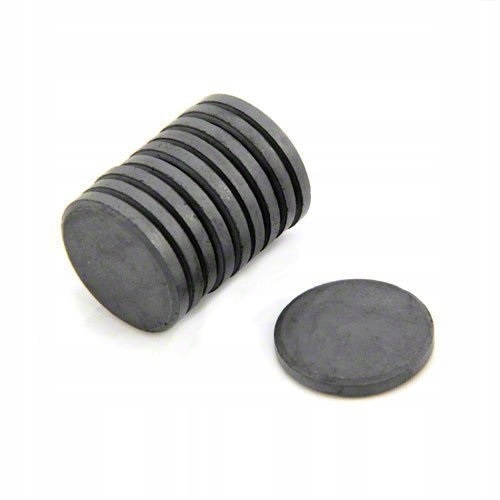 KRUHÝ FERITOVÝ MAGNET 20X3MM SILNÉ MAGNETY