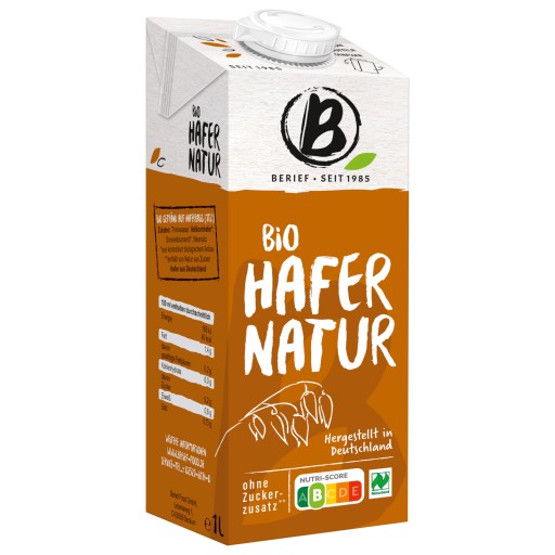 Ovsený nápoj bez pridaných cukrov BIO 1L Berief