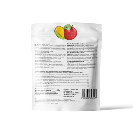 Mango-Apple bio ovocné želé, 50g, Diétne jedlo