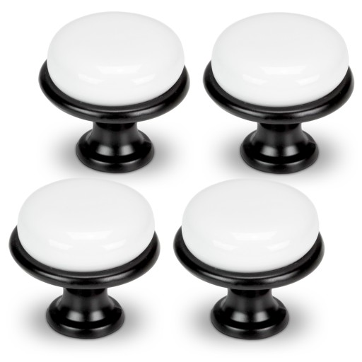 4x NÁBYTOKOVÝ GOMBÍK RETRO PORCELÁNOVÁ SKRIŇOVÁ KĽÚČKA