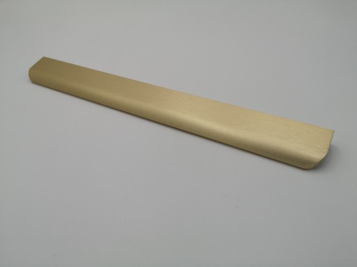 Nábytková úchytka GTV HEXA edge, svetlo zlatá, brúsená, 320 mm