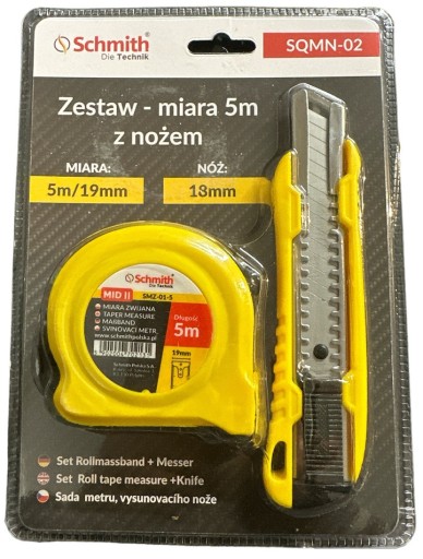 VALOVACIA MERANA 5 m PRAVIDLO NA MERANIE KOVU S ČEPEĽOU SÚPRAVA NOŽOV SCHMITH