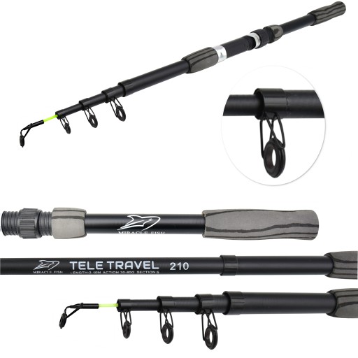 Teleskopický prút Miracle Fish TELESKOP TRAVEL 210 cm HMOTNOSŤ: 30-80g 2,1m