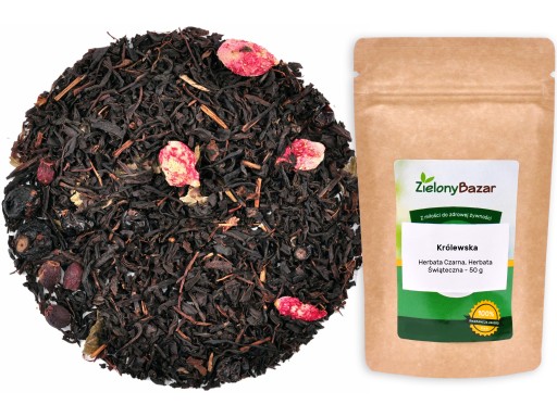 Čierny čaj ROYAL s jahodami - 50g