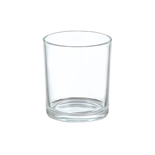 Sklenená nádoba na nalievanie sviečok, priehľadná, bezfarebná, 90 ml - 1 ks.