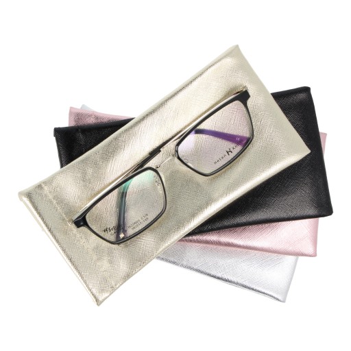 Puzdro na okuliare SOFT METALLIC SMOOTH PINK