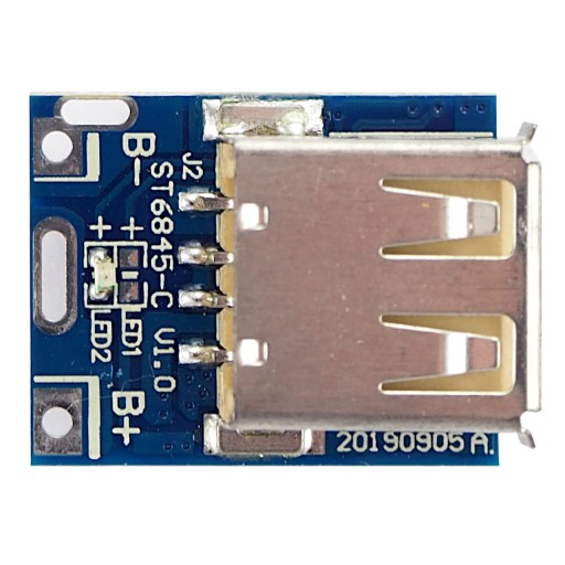Mini USB modul powerbanky, ovládanie nabíjania 18650
