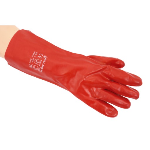 Dlhé PVC rukavice 35cm 10 XL R421-35