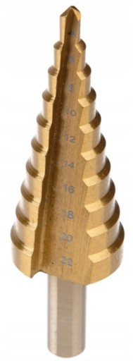 HS TYTAN kužeľový stupňovitý vrták 4-22 mm vrtáky