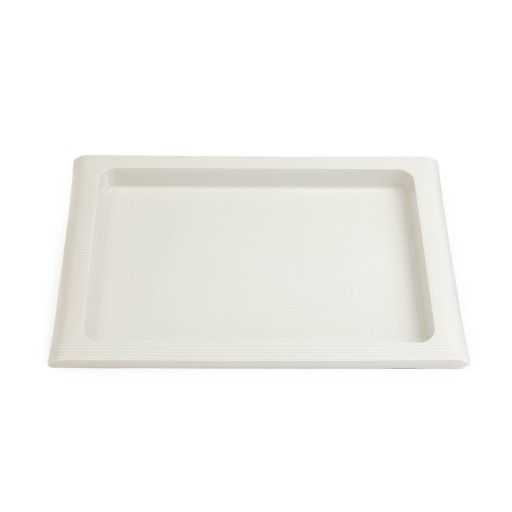 KUCHYŇSKÝ PLÁN PLASTOVÝ ČAŠNÍK TYČOVÝ PLÁN VEĽKÝ BIELY 40x28cm