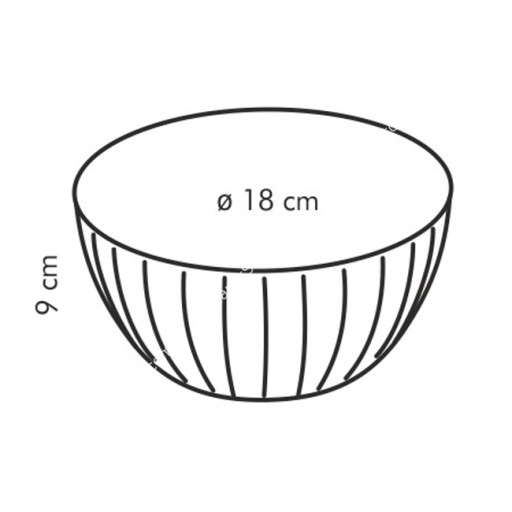 Plastová miska - priemer 18 cm, objem 1,5 litra