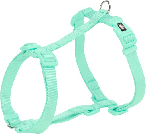 Prémiový postroj H, pre psov, mint farba, XS–S: 30–44 cm/10 mm