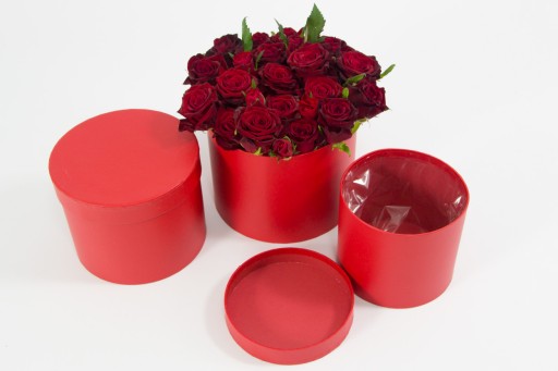 FLOWERBOX DARČEKOVÁ KRABIČKA KVETINKA 1 KS ČERVENÁ