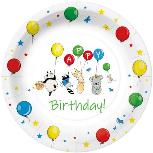 PAW taniere Motif Ballons 18 cm 10 ks.