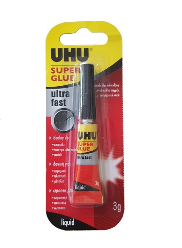 UHU Super Glue - Ultra rýchle 3g lepidlo v tube