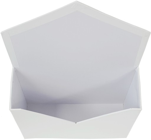 Kvetinový box na kvety, obálkový box FLOWERBOX W-1, biely