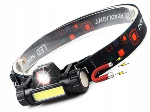 COB HLAVNÁ LAMPA 4v1 HLAVNÁ LAMPA S MAGNETOM