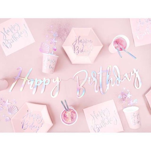 Happy Bday taniere PINK LIGHT BIRTHDAY 6 ks