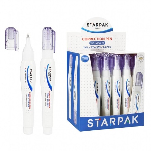 KOREKČNÉ PERO STARPAK PEN 7 ML KOVOVÝ Hrot