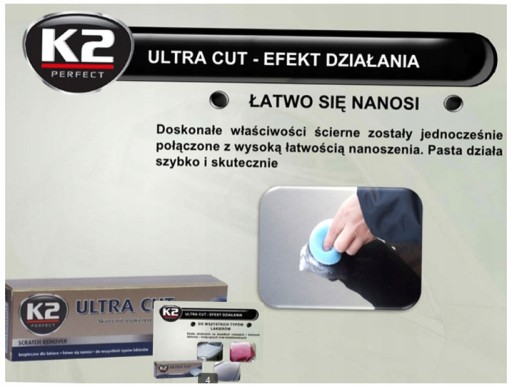 K2 ULTRA CUT - LEŠTIACA PASTA NA ODSTRAŇOVANIE ŠKRABANCOV 100G