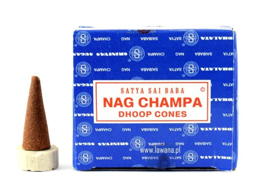 Orientálne vonné kornútky Nag Champa, 12 kusov kornútkov Satya Sai Baba