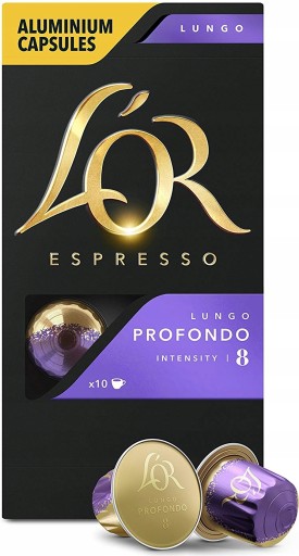 Kapsuly Nespresso L'OR Lungo Profondo - 10 ks.
