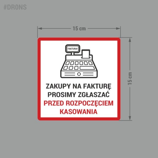 Faktúra? - Nálepka 15x15