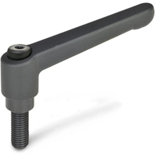 RÚČKA PÁKA 30mm SKRUTKA M5X32 MAT ČIERNA