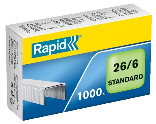 RAPID STANDARD 26/6 sponiek 1000 ks
