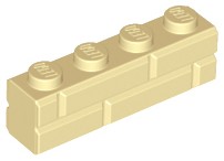 LEGO 15533 TEHLA 1x4 piesok NOVINKA (8g) 4 ks.
