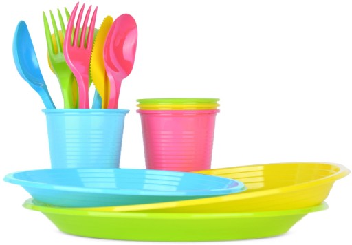 JEDNORÁZOVÉ PLASTOVÉ VIDLIČKY 17CM FAREBNÉ 6 KS