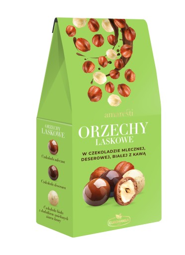LIESKOVÉ ORIEŠKY V ČOKOLÁDOVEJ ZMESI AMARESTI 80G