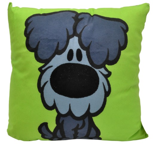 Malý vankúšik SOFT Pes PIP JASIEK zelený 30x30