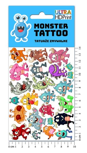 UMÝVAJÚCE DOČASNÉ TETOVANIE PRE DETI PRÍŠERKY ORIGINÁLNE VZORKY